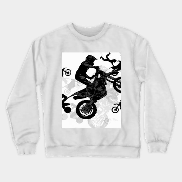 Extreme Stuntmen - Freestyle Motocross Riders Crewneck Sweatshirt by Highseller